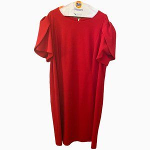 Calvin Klein Plus Size Tulip-Sleeved Sheath Dress